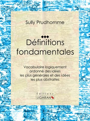 cover image of Définitions fondamentales